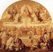 Overbeck, Johann Friedrich The Triumph of Religion in the Arts oil